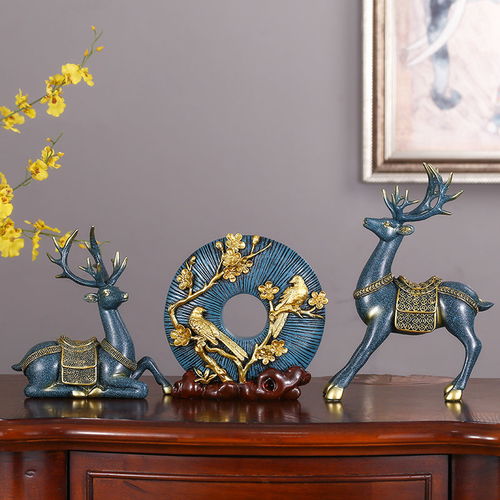 欧式家居招财摆件 将雅致与祥瑞巧妙融入客厅、办公室与书房的秘诀